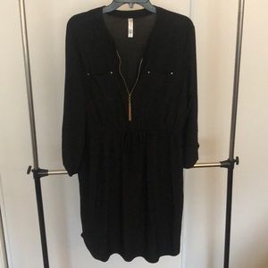 Black causal or formal dress